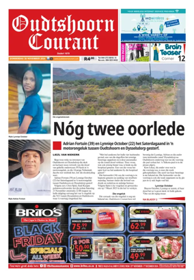 Cover of Oudtshoorn Courant