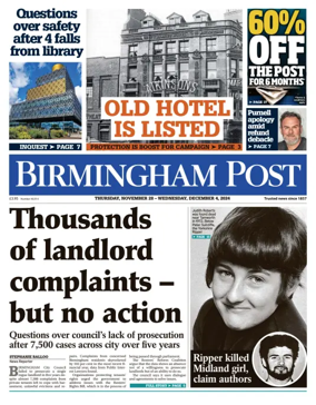Cover of Birmingham Post