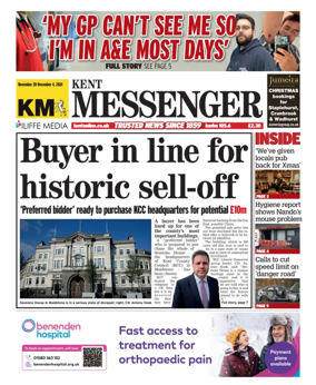Cover of Kent Messenger Maidstone