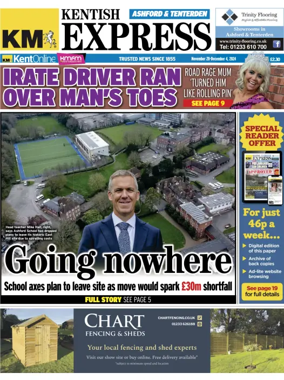 Cover of Kentish Express Ashford & District