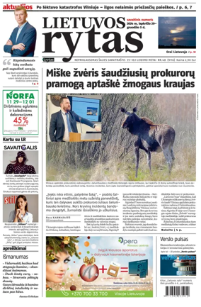 Cover of Lietuvos Rytas