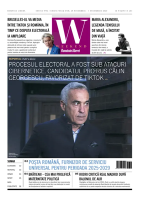 Cover of Romania Libera - Friday Edition