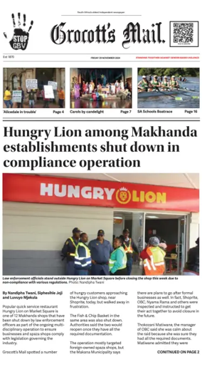 Cover of Grocott's Mail