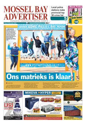 Cover of Mossel Bay Advertiser