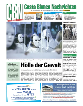Cover of Costa Blanca Nachrichten