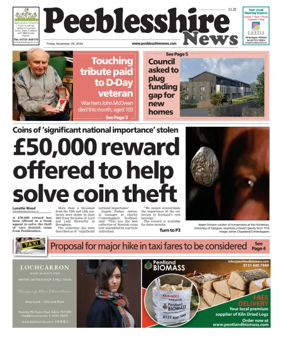 Cover of Peebleshire News