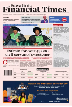 Cover of Eswatini Financial Times