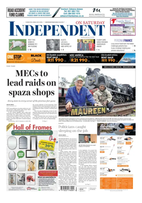 Cover of The Independent on Saturday