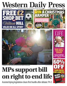 Cover of Western Daily Press (Saturday)