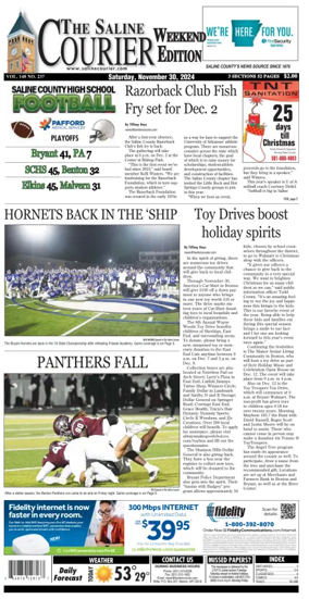 Cover of The Saline Courier Weekend