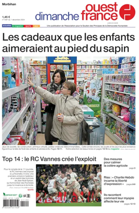 Cover of Dimanche Ouest France (Morbihan)