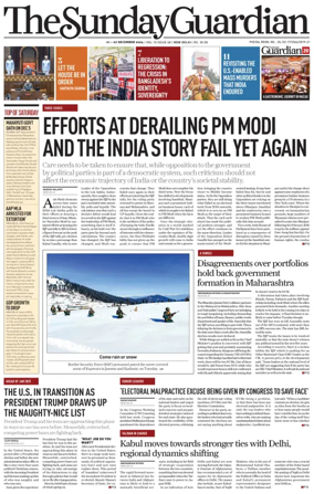 Cover of The Sunday Guardian