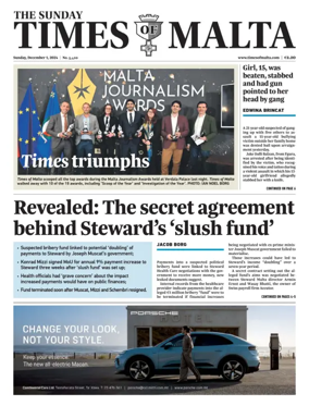 Cover of The Sunday Times of Malta