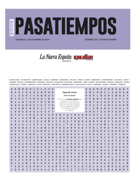 Cover of Pasatiempos | La Nueva España