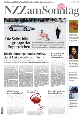 Cover of Neue Zurcher Zeitung Sunday