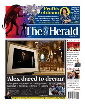 Cover of Sunday Herald