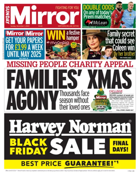 Cover of Sunday Mirror (Northern Ireland)