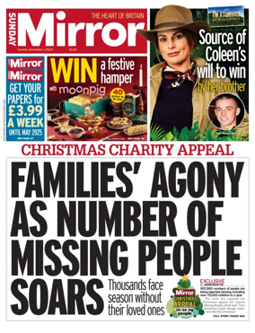 Cover of Sunday Mirror