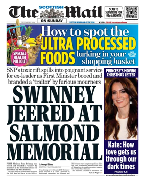 Cover of The Scottish Mail on Sunday