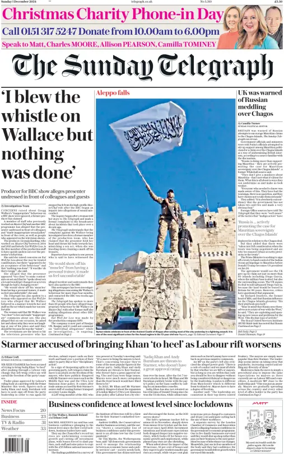 Cover of The Sunday Telegraph