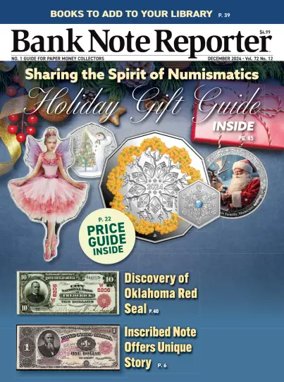 Cover of Bank Note Reporter