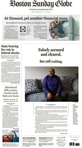 Cover of Boston Sunday Globe