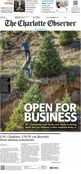 Cover of The Charlotte Observer (Sunday)