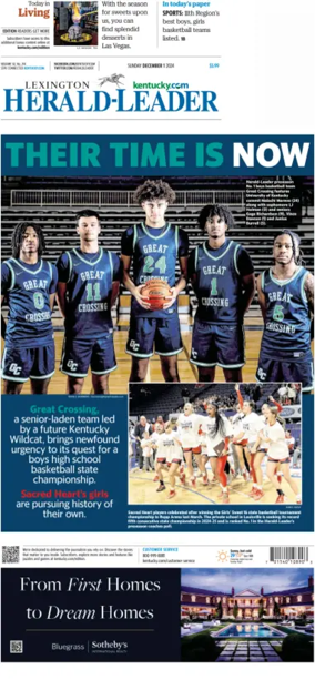 Cover of Lexington Herald-Leader (Sunday)