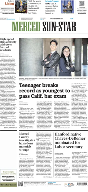 Cover of Merced Sun-Star (Saturday)