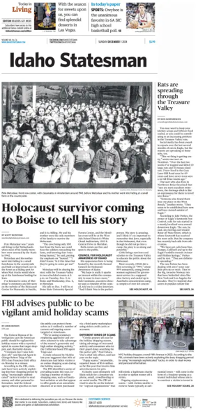 Cover of The Idaho Statesman (Sunday)