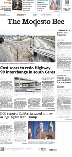 Cover of The Modesto Bee (Sunday)