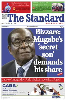Cover of The Standard (Zimbabwe)