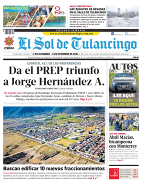 Cover of El Sol de Tulancingo