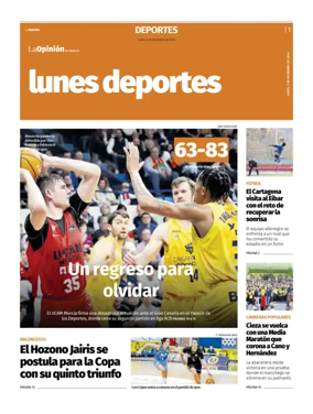 Cover of Lunes Deportes