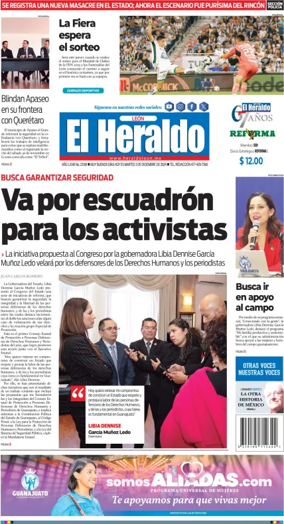 Cover of El Heraldo de Leon