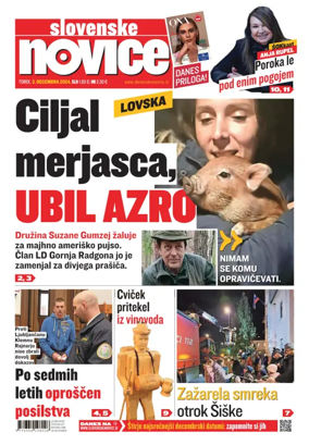 Cover of Slovenske Novice