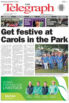 Cover of Seymour Telegraph