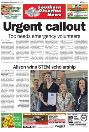 Cover of Southern Riverina news