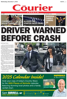 Cover of The Cobram Courier