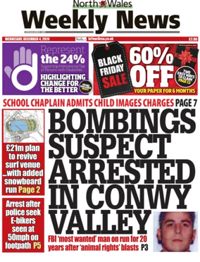 Cover of North Wales Weekly News