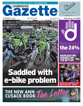 Cover of Uxbridge Gazette