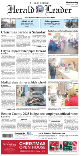 Cover of Siloam Springs Herald Leader