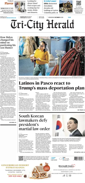 Cover of Tri-City Herald