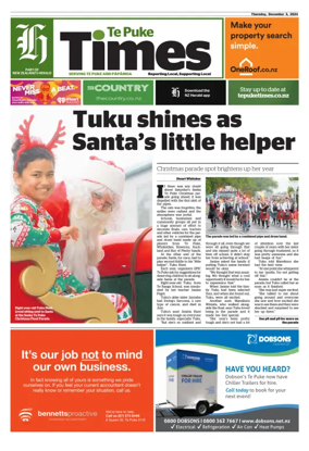 Cover of Te Puke Times