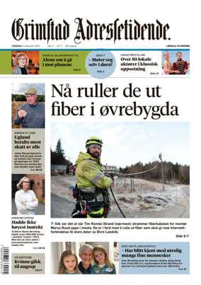 Cover of Grimstad Adressetidende