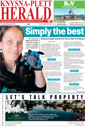 Cover of Knysna-Plett Herald