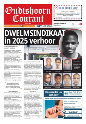 Cover of Oudtshoorn Courant