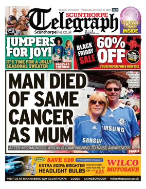 Cover of Scunthorpe Telegraph