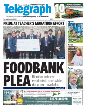 Cover of The Peterborough Evening Telegraph