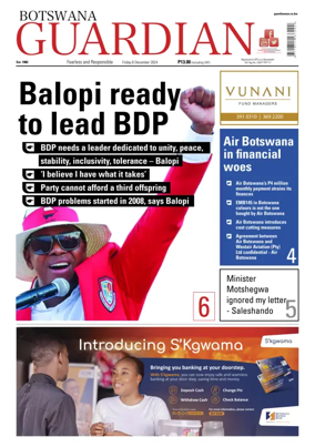 Cover of Botswana Guardian